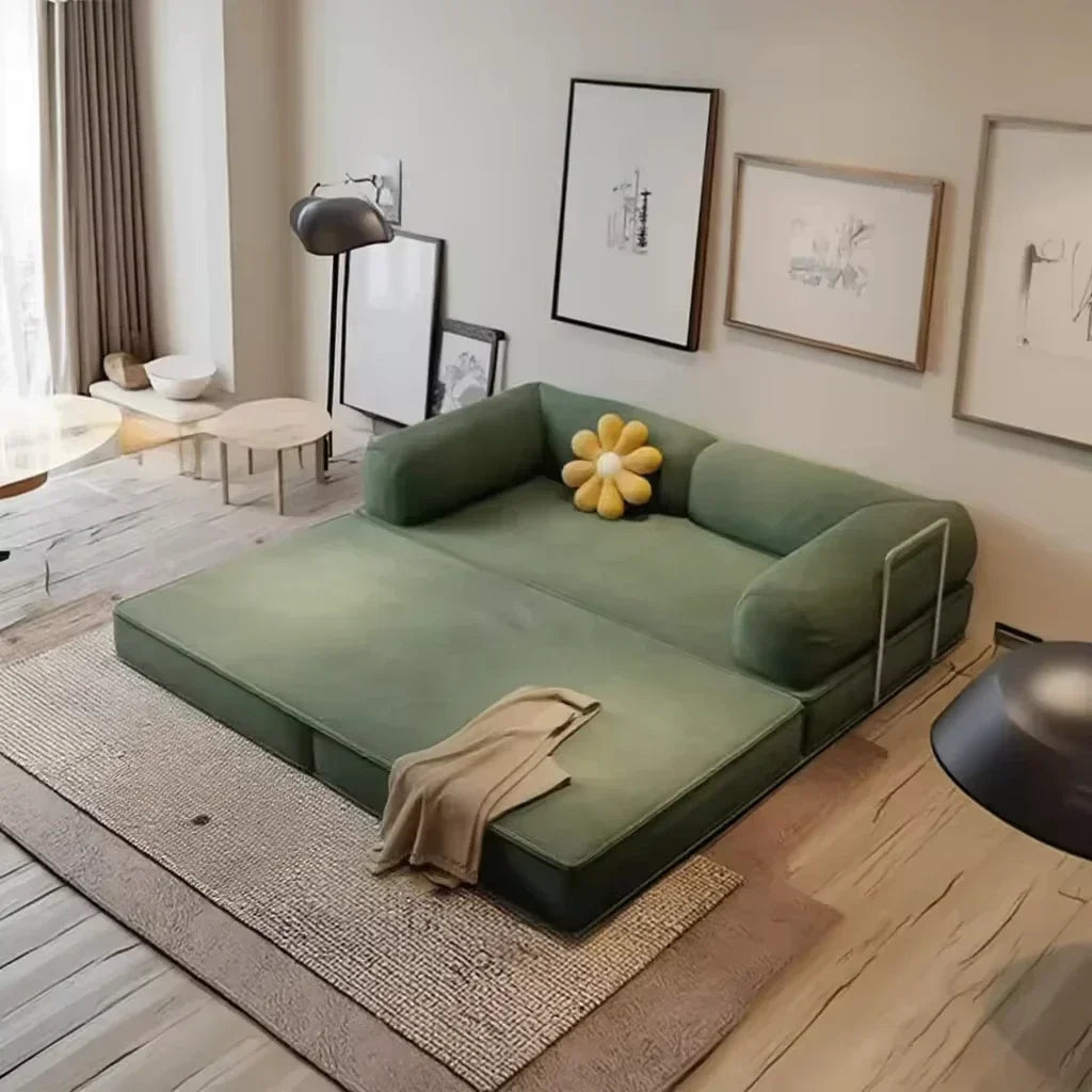 Modular Compression Corduroy Sleeper Sofa Bed