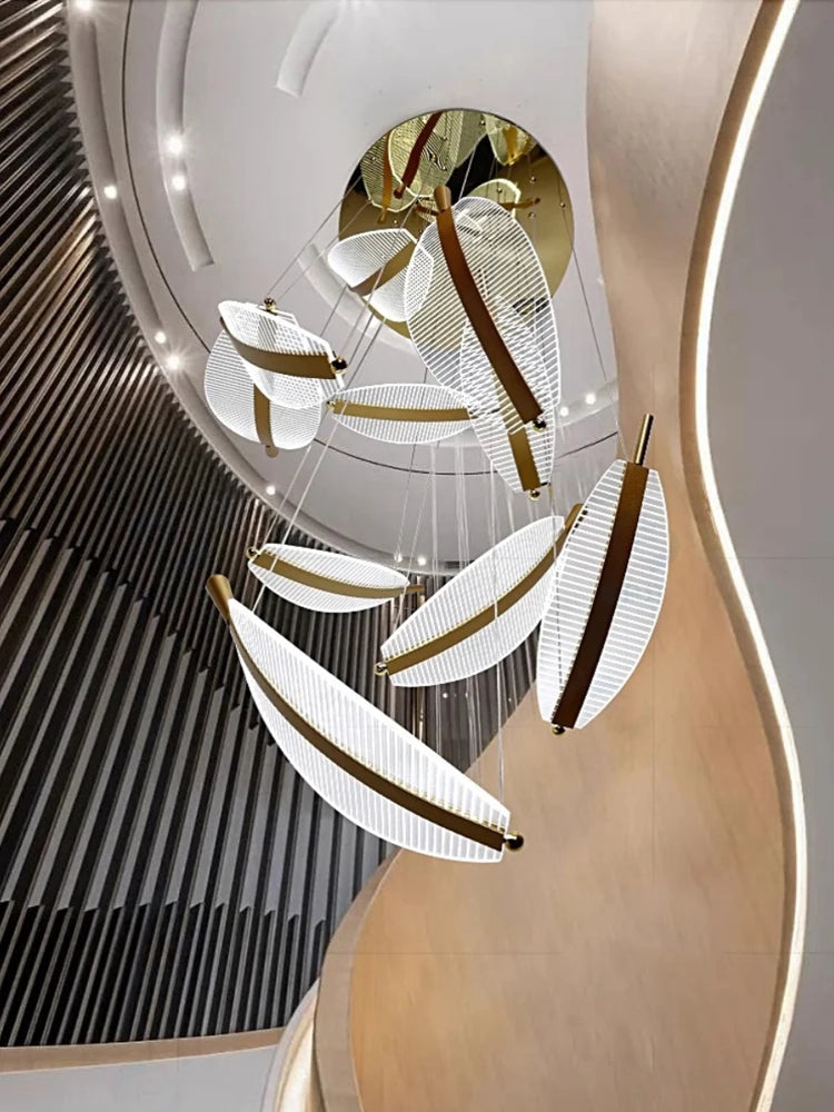 LED Chandelier Modern Spiral  Pendant Light