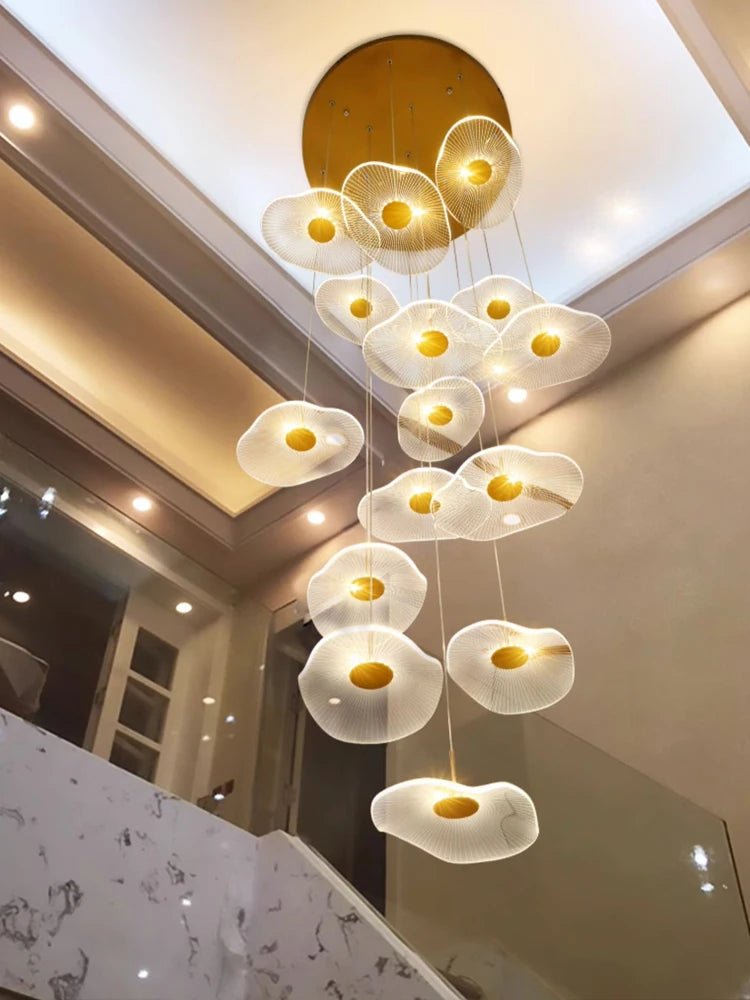 Nordic Circular Modern Chandelier Pendant Lamp