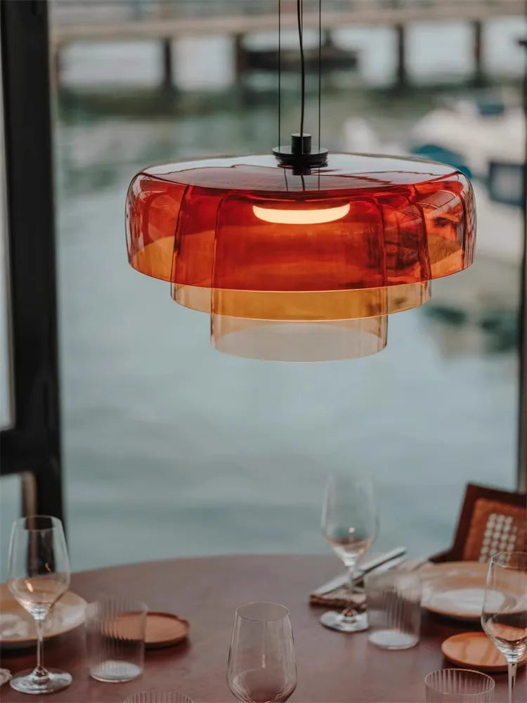 Nordic Glass LED Ceiling Chandelier Pendant Lights