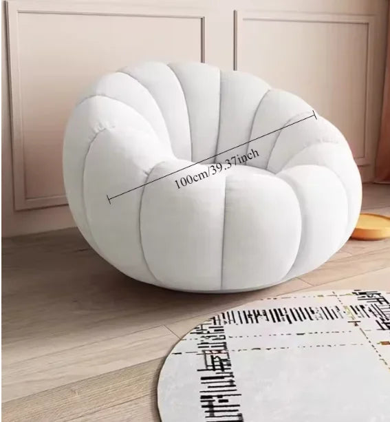 Sillón nórdico perezoso con forma de nube de calabaza 
