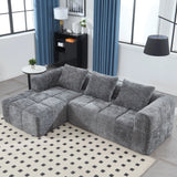 Modern Modular L Shaped 3 Seater Chaise Lounge Sofa