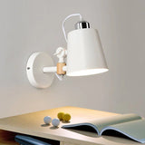 Minimalist Solid Color Wood Wall Lamp