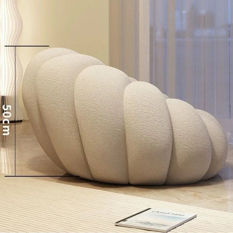 Sillón nórdico perezoso con forma de nube de calabaza 