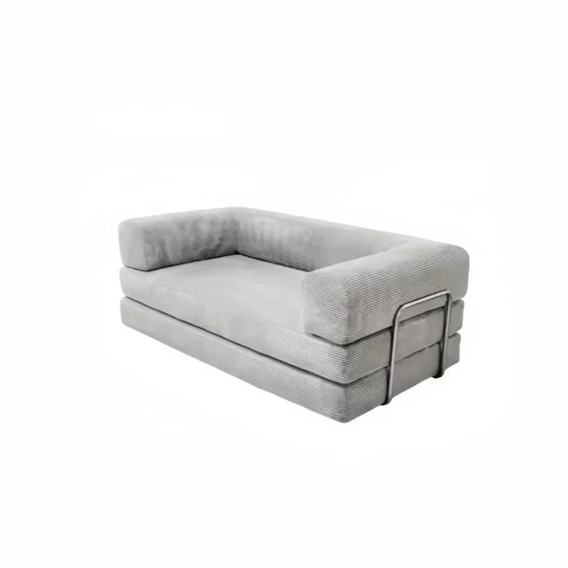 Sofá cama plegable minimalista de pana 