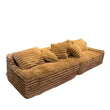 Modern Minimalist Corduroy Cloud Wide Seat Compressed Sofa