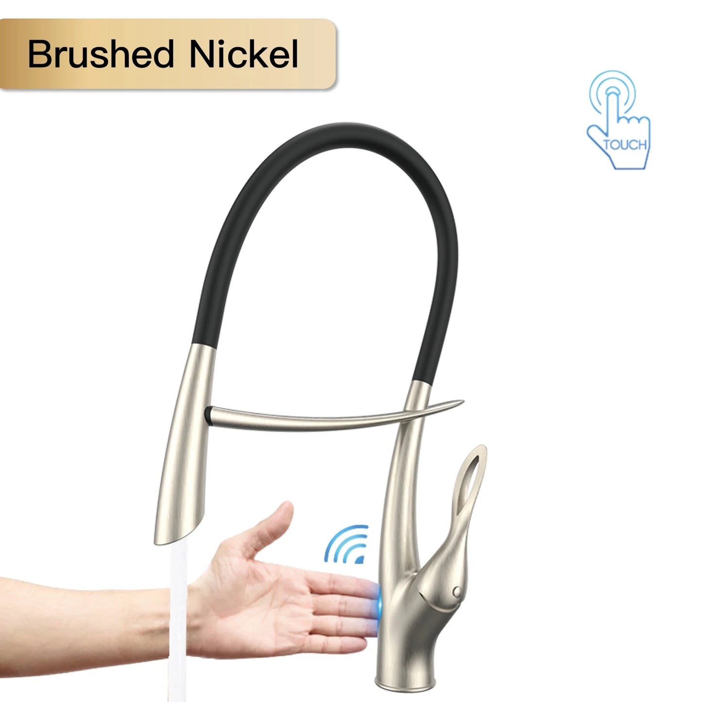 Touch Switch Cold Hot Dual Control Magnetic Sink Faucet