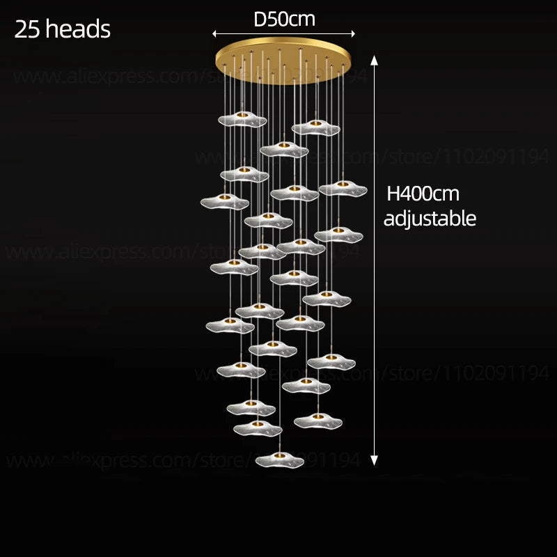 Nordic Circular Modern Chandelier Pendant Lamp