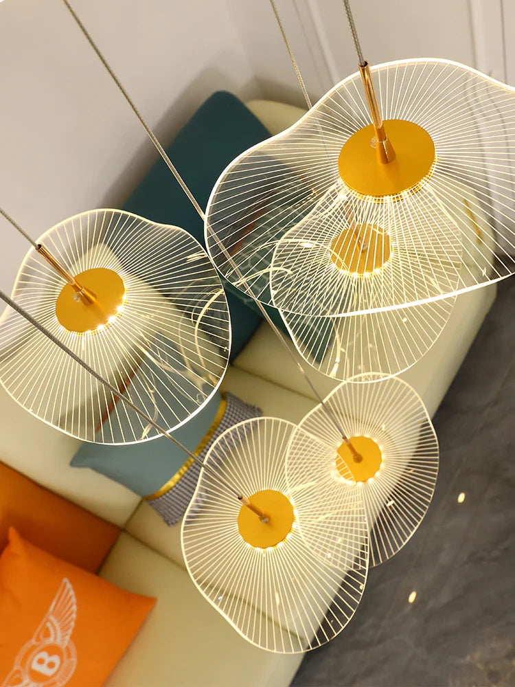 Nordic Circular Modern Chandelier Pendant Lamp