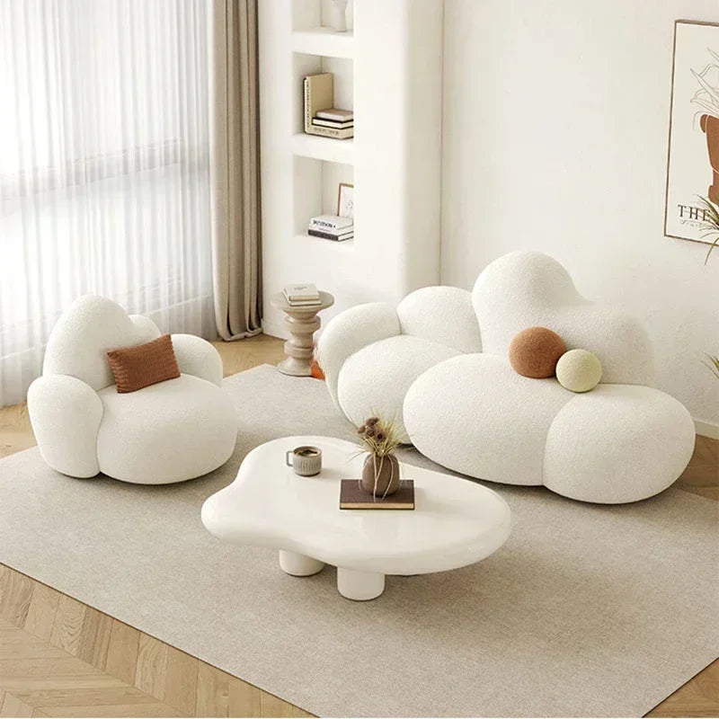 Nordic Cloud Shaped Compressed Modern Sofa
