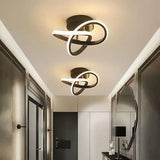 Moderne minimalistische LED-Deckenleuchte in Kreis-Abfangform