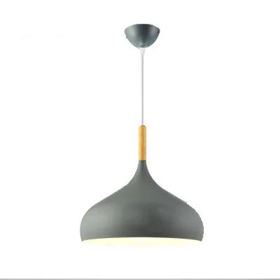 LED Colored Wooden Pendant Light  Lamp
