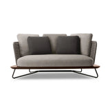 Nordic Outdoor Garden Wooden Rattan Sofa Set