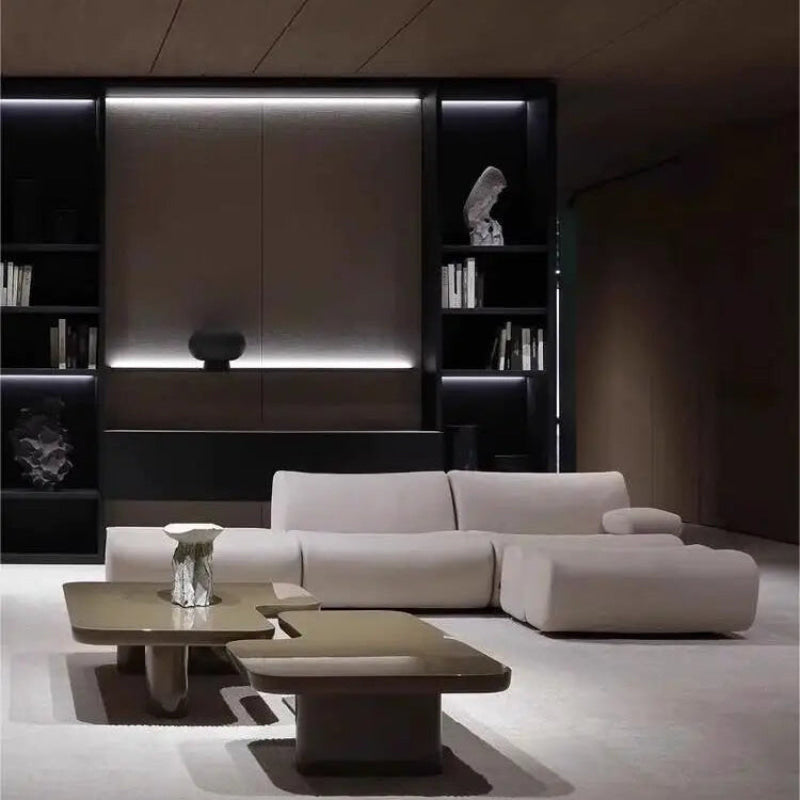 Italian Minimalist Pine Fabric Sofa