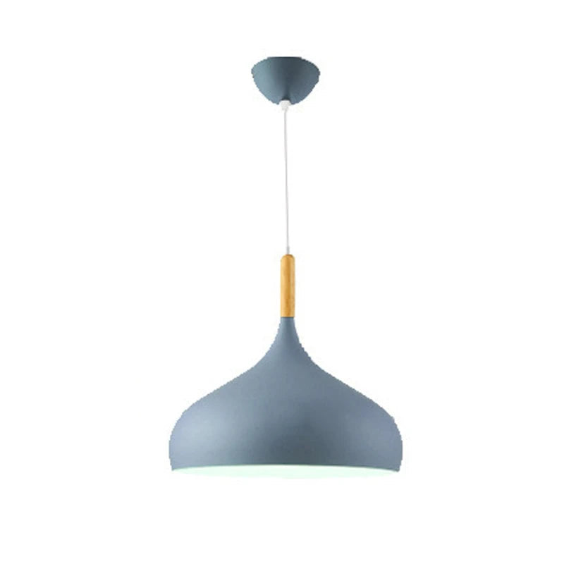 LED Colored Wooden Pendant Light  Lamp