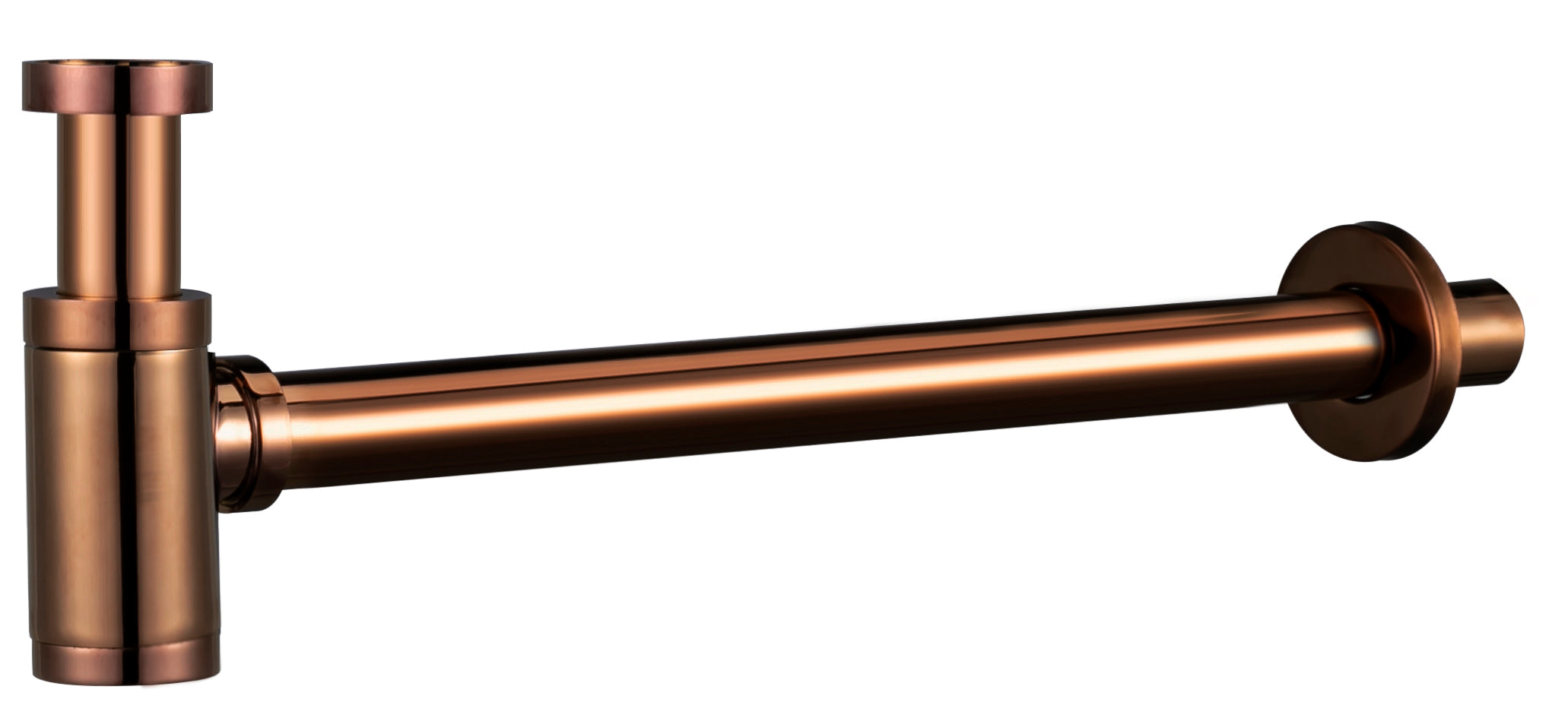 Rose Gold Round Siphon Bathroom Fixture, view 2