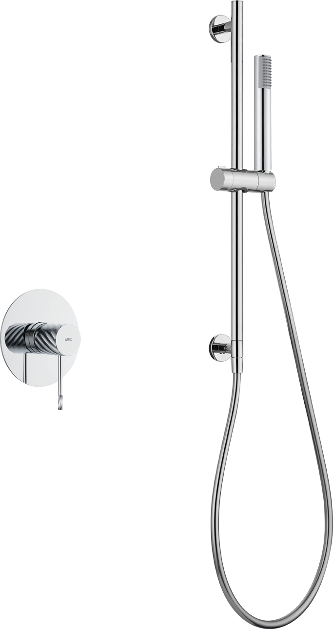 Bless Chrome Concealed Single Lever Shower Set with Hand Shower, main product view