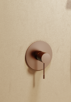 Line Brushed Gold Concealed Single Lever Shower Set with Hand Shower, view 4