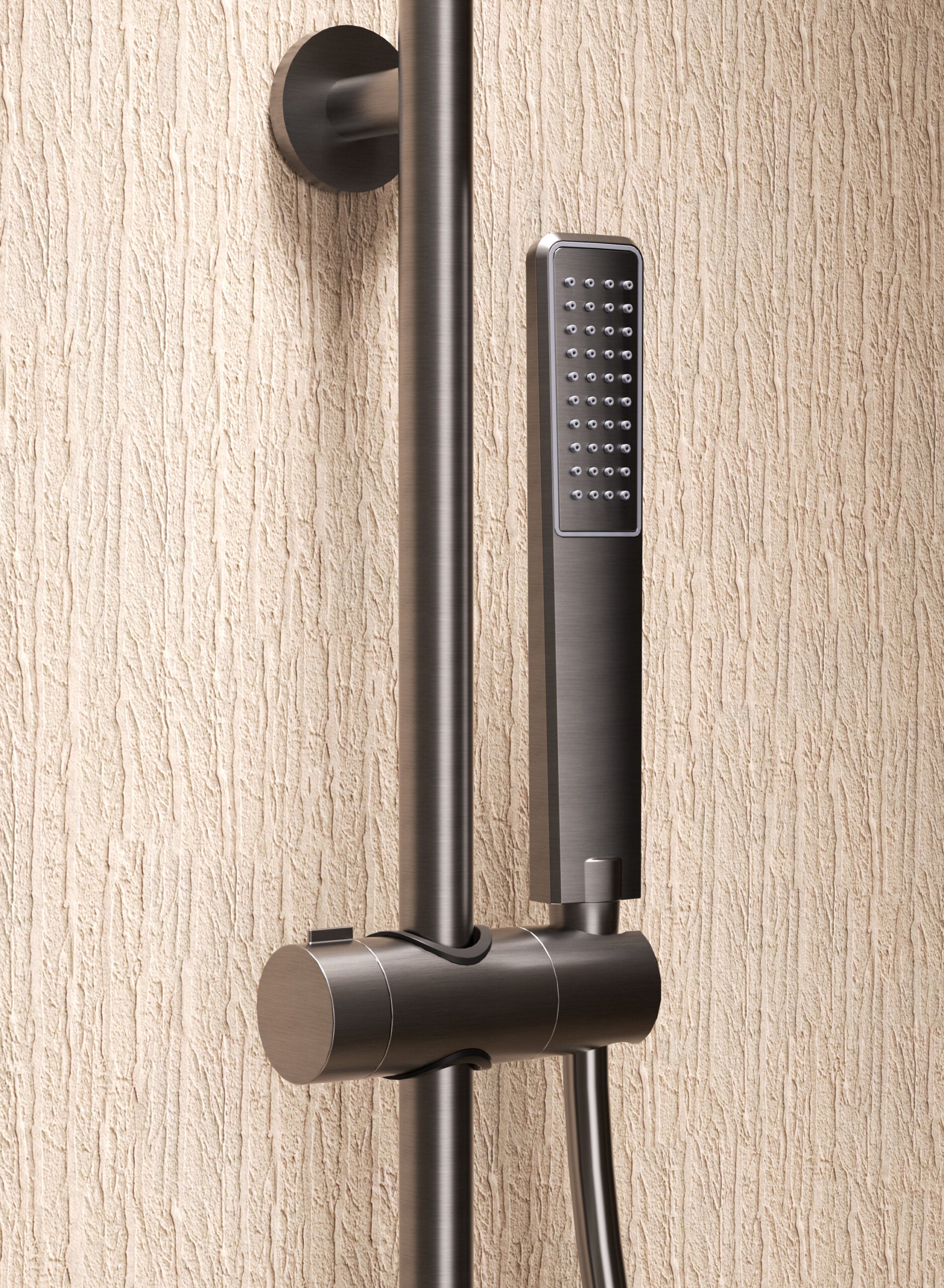 Firenze Chrome Concealed Single Lever Shower Set with Hand Shower, view 3