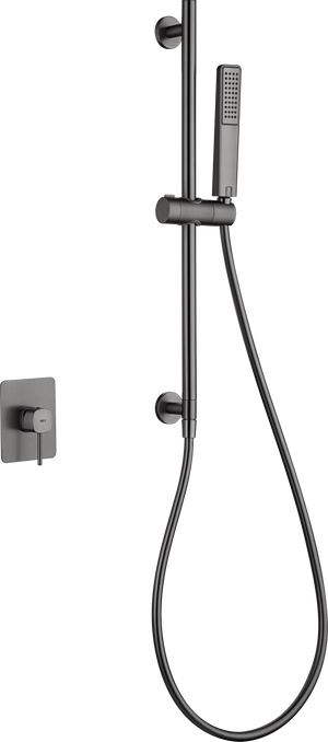 Black Gun Metal Concealed Single Lever Shower Set with Hand Shower FIRENZE, main product view
