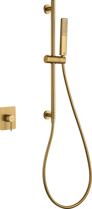 Brushed Gold Concealed Single Lever Shower Set with Hand Shower FIRENZE, main product view