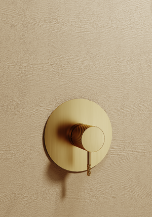 Brushed Rose Gold Concealed Single Lever Shower Set with Rain Head BLESS, view 4