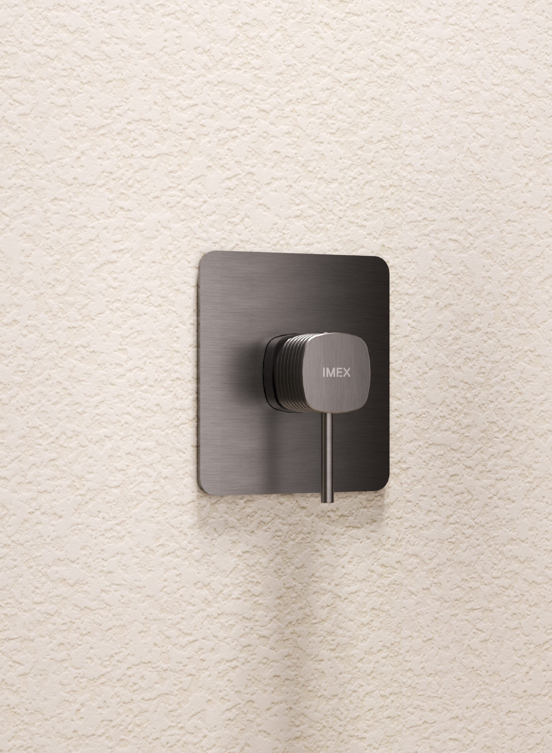 Firenze Chrome Concealed Single Lever Shower Set with Rain Head, view 2