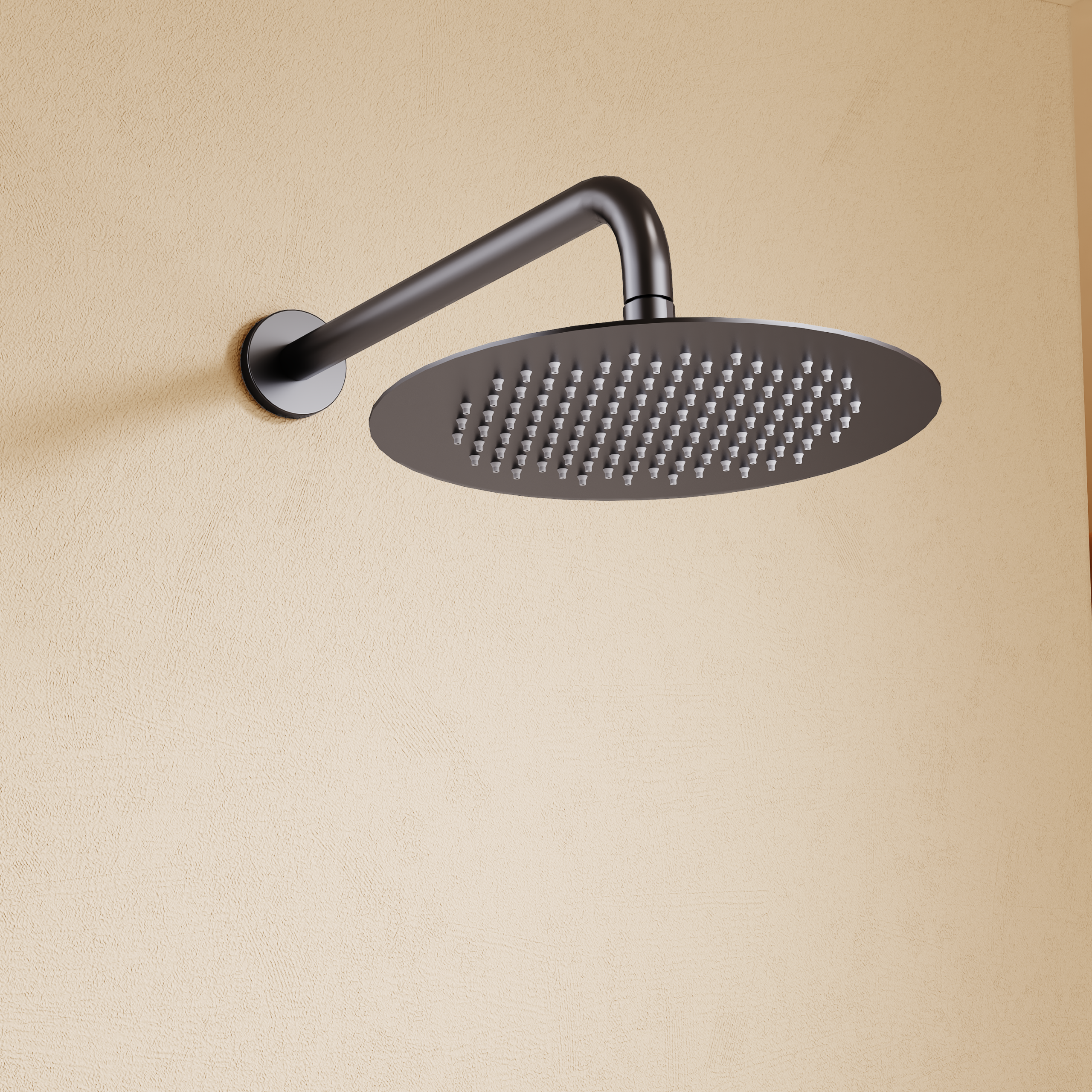 Belgica Chrome Concealed Single Lever Shower Set with Rain Head, view 2
