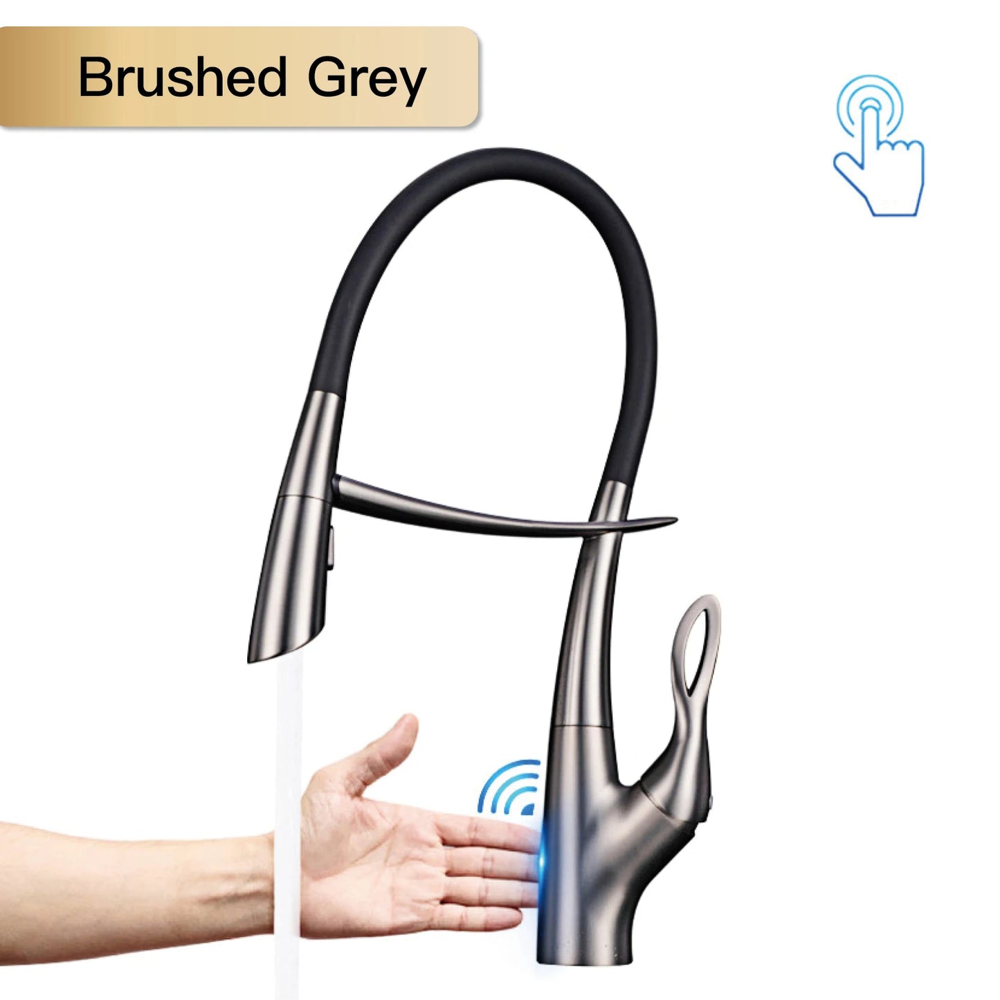 Touch Switch Cold Hot Dual Control Magnetic Sink Faucet