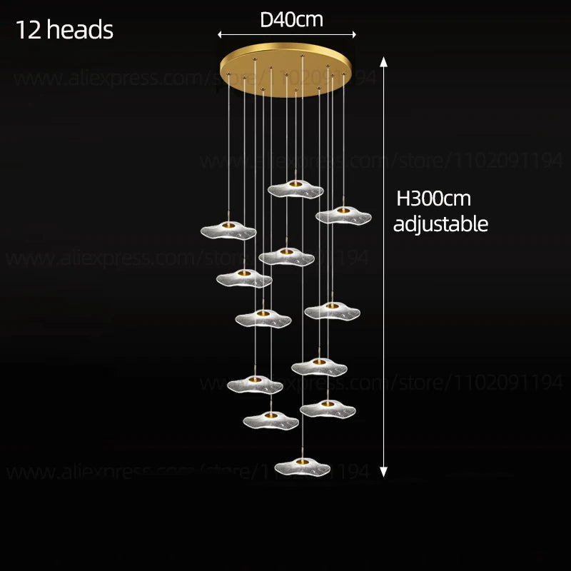 Nordic Circular Modern Chandelier Pendant Lamp