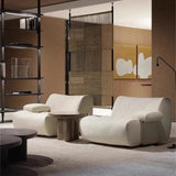 Italian Minimalist Pine Fabric Sofa