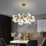 Modern Nordic Flower Leaf Chandelier Pendant Lamp