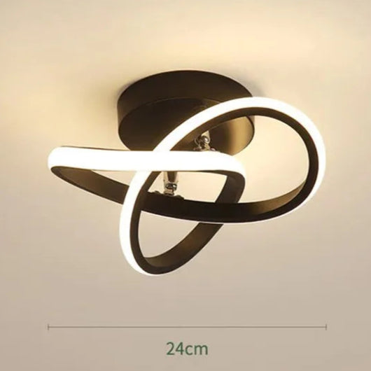 Moderne minimalistische LED-Deckenleuchte in Kreis-Abfangform