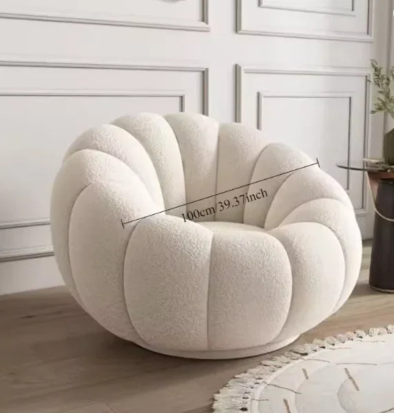 Sillón nórdico perezoso con forma de nube de calabaza 