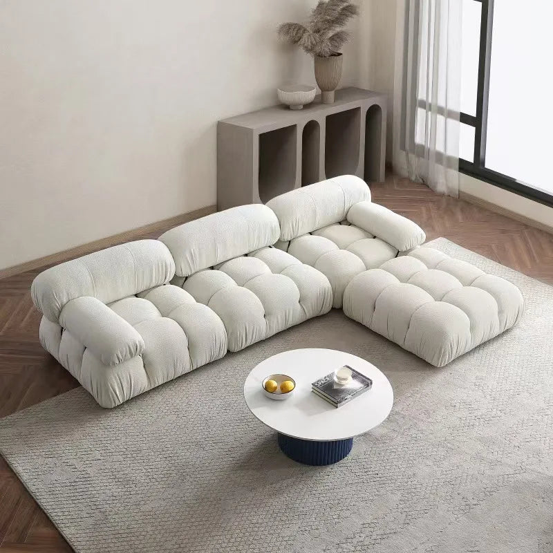 Nordic Modular Sectional Minimalist Compressed Sofa