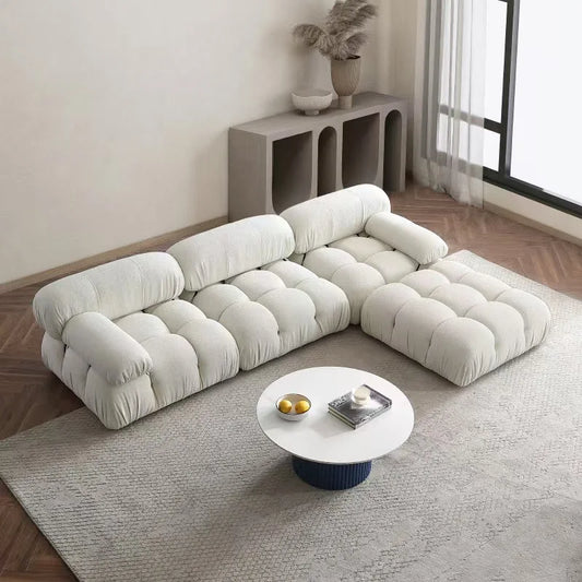 Nordic Modular Sectional Minimalist Compressed Sofa