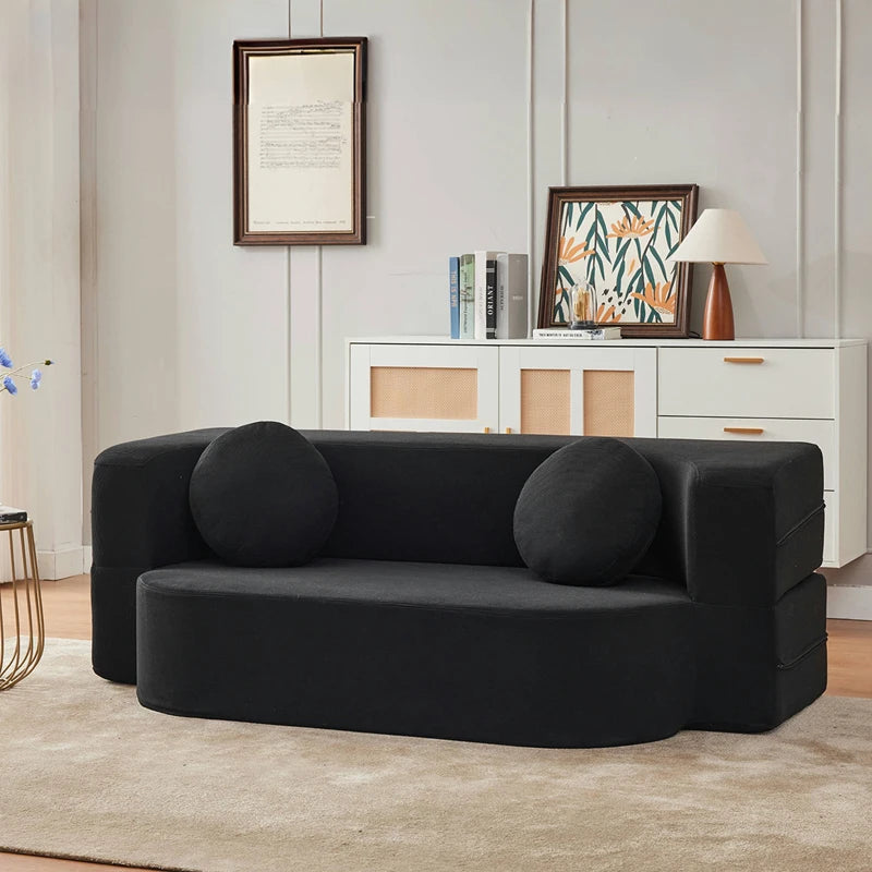 Foldable Bed Modular Retro Arm Compressed Sofa