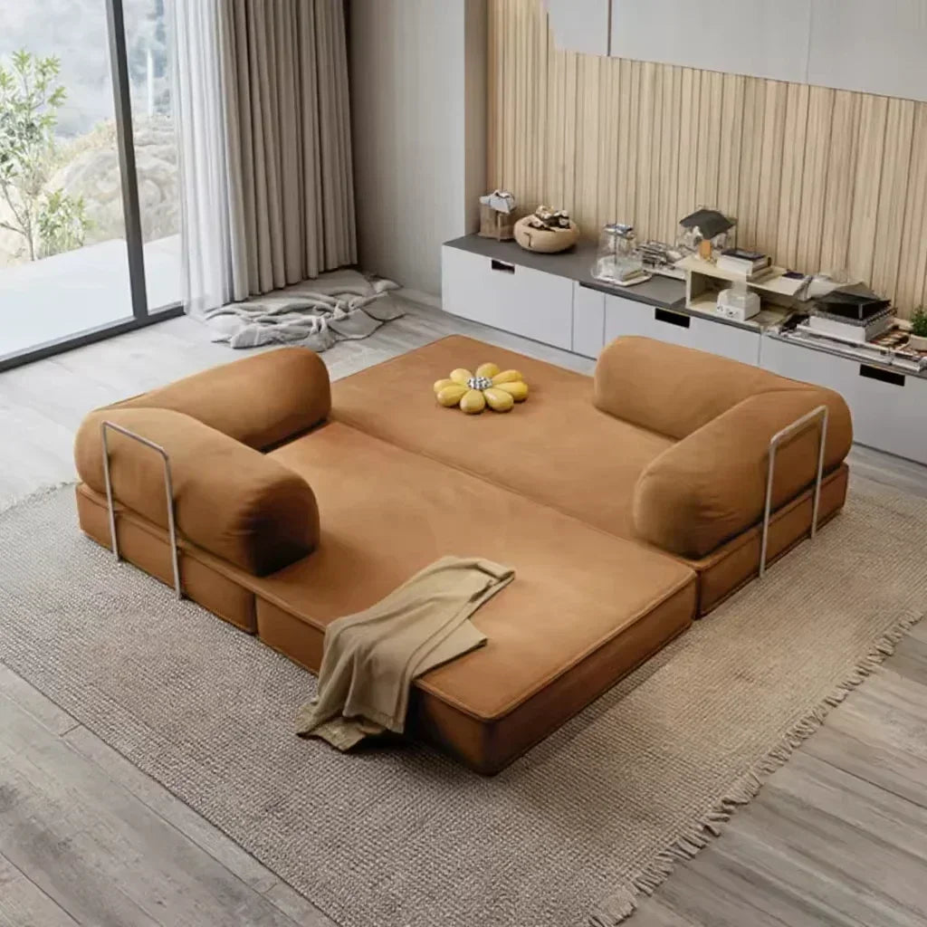 Modular Compression Corduroy Sleeper Sofa Bed