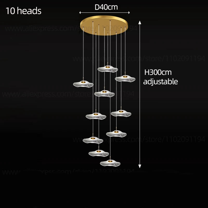 Nordic Circular Modern Chandelier Pendant Lamp