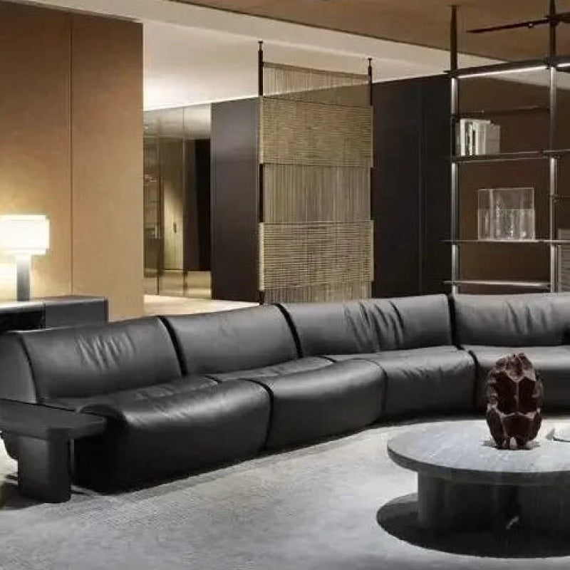 Italian Minimalist Pine Fabric Sofa