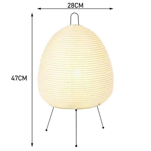 Japanese Paper Standing Light Button Switch Lamp