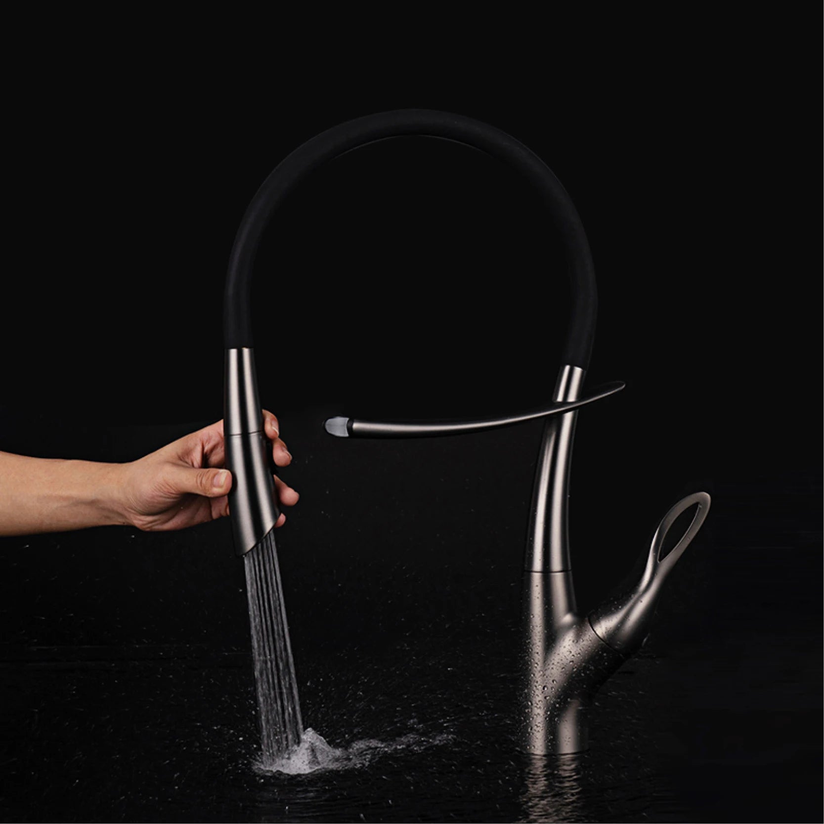 Touch Switch Cold Hot Dual Control Magnetic Sink Faucet