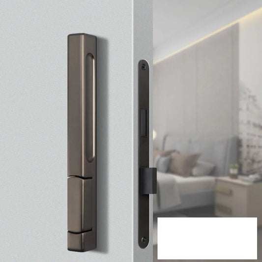 Invisible Sizzle Handle Single Side Door Lock - Gun Gray / 55mm