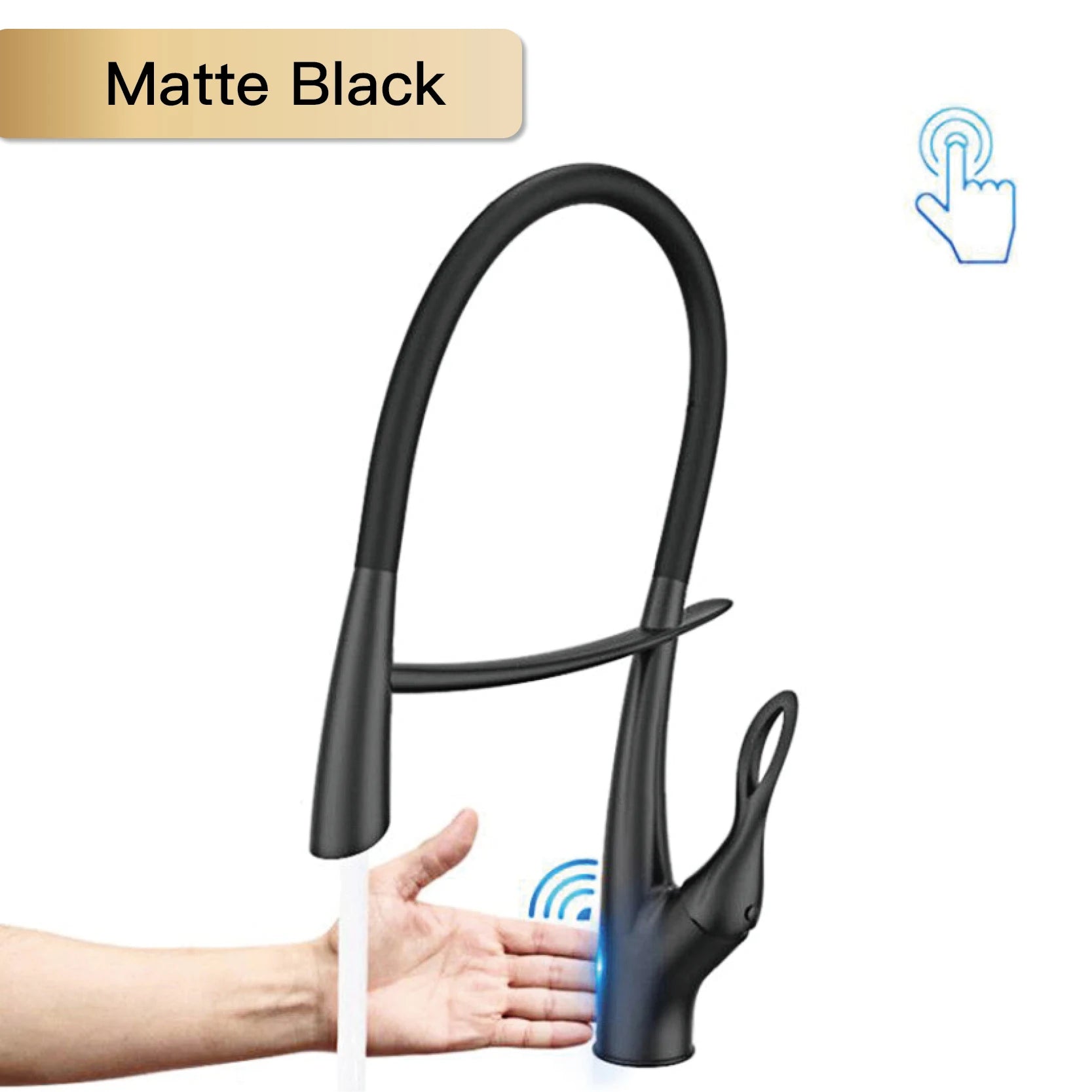 Touch Switch Cold Hot Dual Control Magnetic Sink Faucet