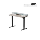 Electric Standing Desk Glass Top Double Drawer Eufaula