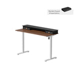 Electric Standing Desk Glass Top Double Drawer Eufaula