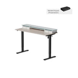 Electric Standing Desk Glass Top Double Drawer Eufaula