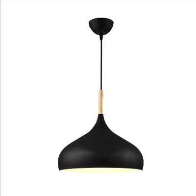 LED Colored Wooden Pendant Light  Lamp