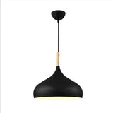 LED Colored Wooden Pendant Light  Lamp
