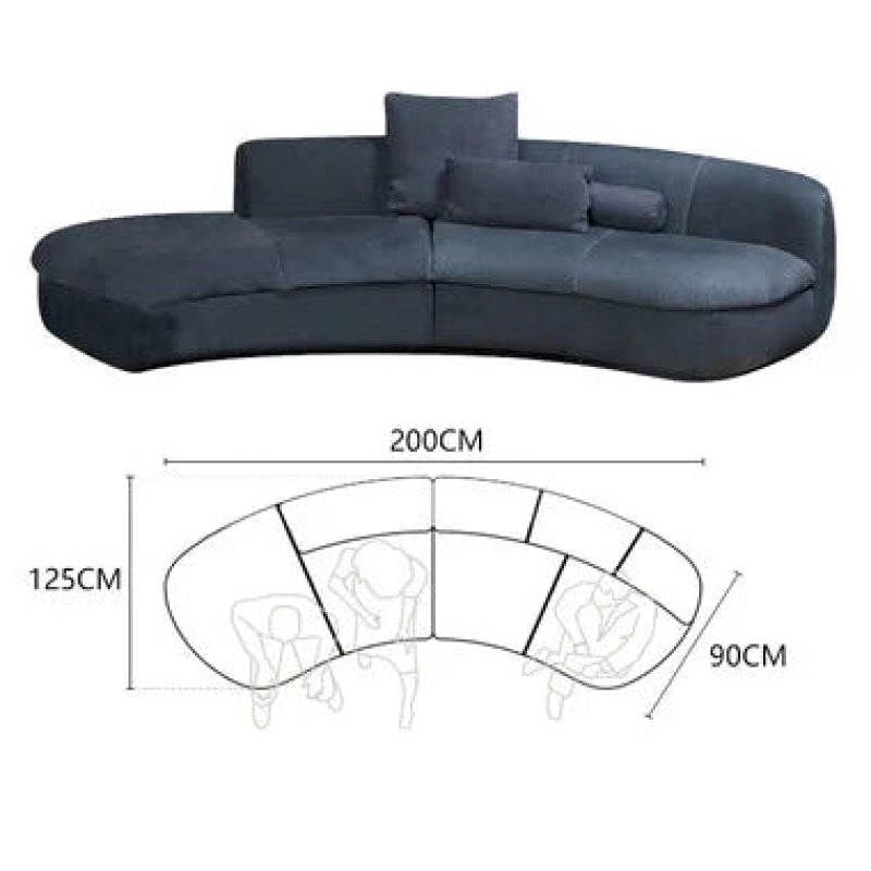 Modern Minimalist Italian Moon Sofa